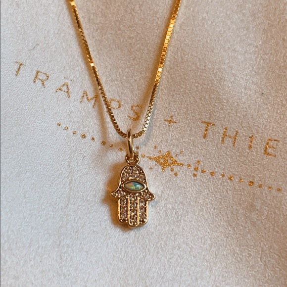 The Kooples Jewelry - Opal Hamsa Necklace